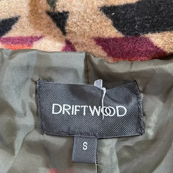 Driftwood Coat Rowan Jacket Long Aztec Western Teepee Boho Green Small - Picture 10 of 14